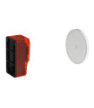 Sensor fotoeléctrico réflex 24 V CA/CC, alcance 12 m, 4 hilos, sin cable