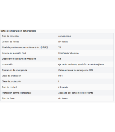 Motor para puerta seccional con muelle VTA 14-61 KE