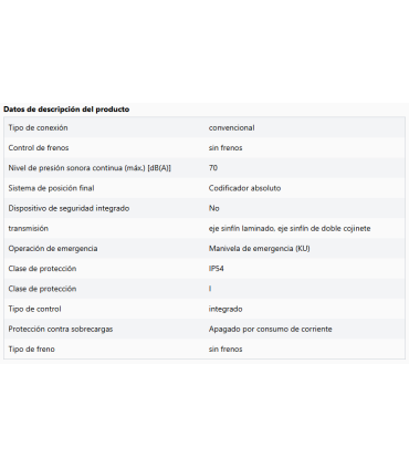 Motor para puerta seccional con muelle VTA 14-61 KU
