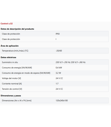 Kit Comfort 515 L para puertas batientes de 2 hojas hasta 3,5 m