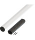 Brazo redondo de aluminio ASTL6J de 2 piezas, ø 90 mm, 2x 3 m