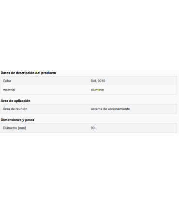 Brazo redondo de aluminio ASTL8, ø 90 mm, 2 de 4,2 m