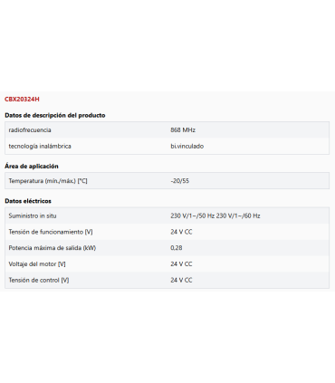Kit Comfort KUN3324E enterrado para puertas batientes de 2 hojas hasta 3,5 m