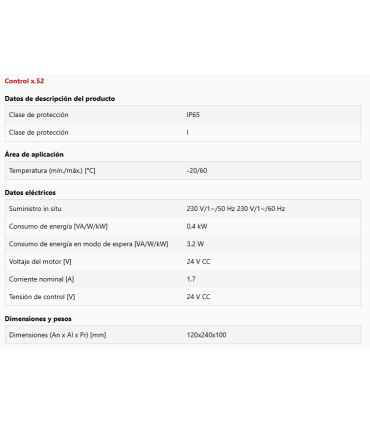 Kit Comfort 515 L para puertas batientes de 2 hojas de hasta 3,5 m