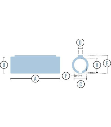 RH-N 30/20 casquillo reductor 30/20 mm, con ranura