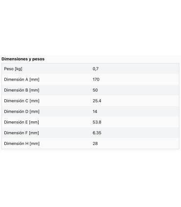 RH-N 50/25.4 casquillo reductor 50/25.4 mm, con ranura