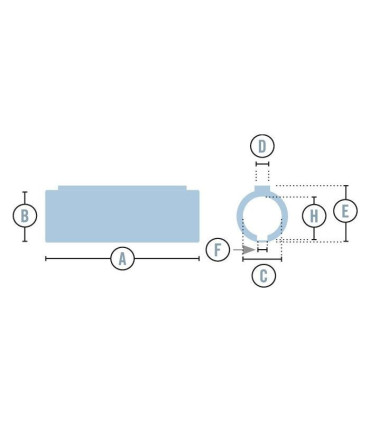 RH-N 50/31.75 casquillo reductor 50/31.75 mm, con ranura