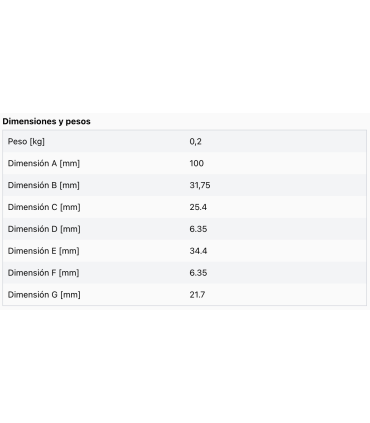 RH-P Casquillo reductor 31,75/25,4 mm, con chaveta