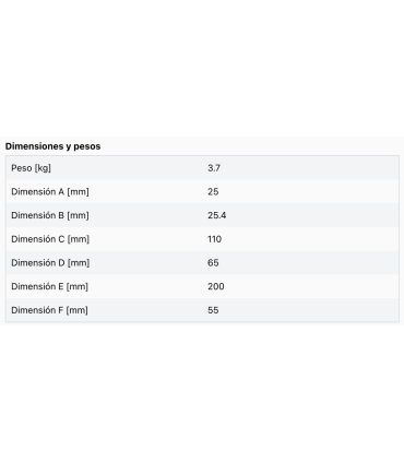 Adaptador de eje WA-R 25/25,4