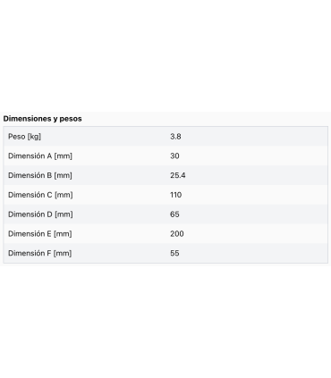 Adaptador de eje WA-R 30/25,4