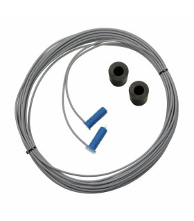 Juego de optosensores compuesto por transmisor con cable de 10,5 m, receptor con cable de 1 m, manguitos adaptadores de 11/22 mm