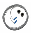 Juego de optosensores compuesto por transmisor con cable de 10,5 m, receptor con cable de 1 m, manguitos adaptadores de 11/22 mm