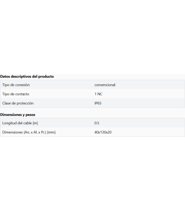Interruptor de cuerda floja Hörmann 30/40